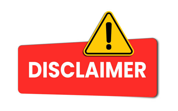 Disclaimer Sign Vector Illustration. Label With Caution Triangle.